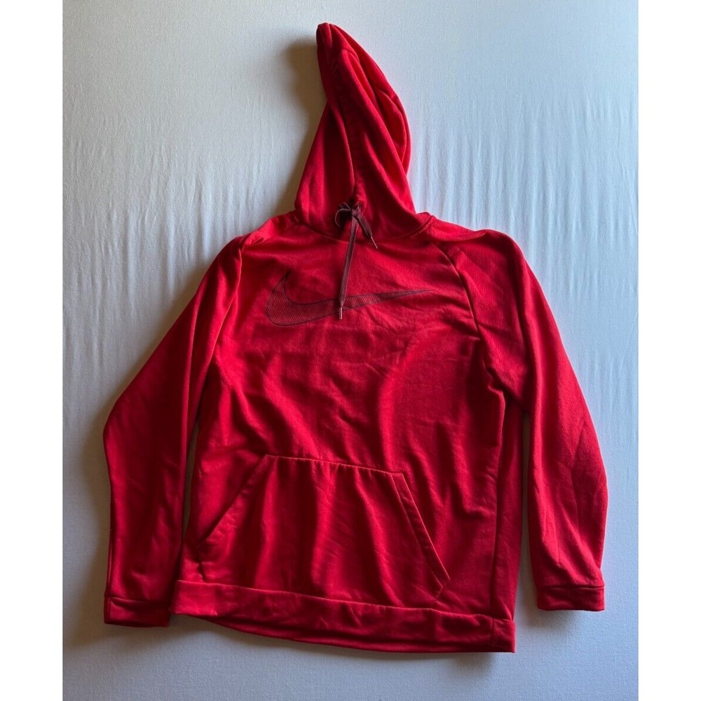 Nike Dri-FIT Mens‎ XL Red Swoosh Training Hoodie AQ5249-657 Pullover Sweatshirt